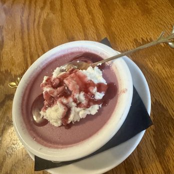 Old Man Rivers Table and Tavern - Raspberry Panna Cotta! - Southern Near Me - Chattanooga, Tennessee Old Man Rivers Table and Tavern - Raspberry Panna Cotta! - Southern Near Me - Chattanooga, Tennessee
