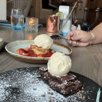 Pez Coastal Kitchen - Vanilla bean Madeline and complimentary bday brownie - Seafood Near Me - Pasadena, California Pez Coastal Kitchen - Vanilla bean Madeline and complimentary bday brownie - Seafood Near Me - Pasadena, California