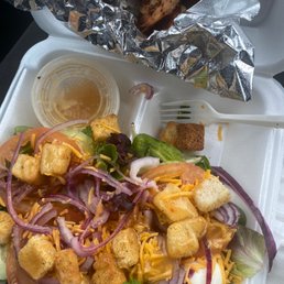 Grilled shrimp salad