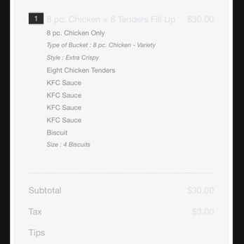 KFC - menu - Chicken Wings Near Me - Hattiesburg, Mississippi KFC - menu - Chicken Wings Near Me - Hattiesburg, Mississippi
