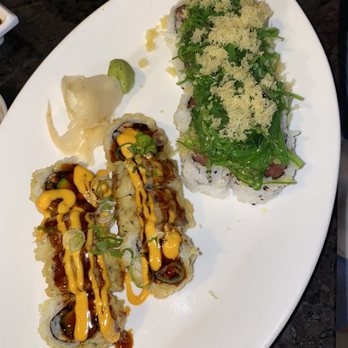 Sushi Lola's - From left to right: Wednesday Morning Roll, Hawaiian Roll - Sushi Bars Near Me - Orlando, Florida
