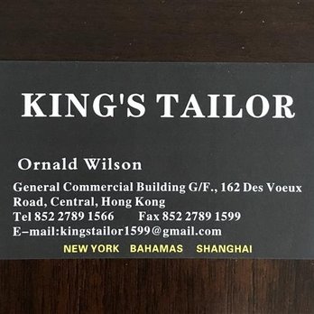 英皇洋服 - Business card with new address - Sewing & Alterations Near Me - Hong Kong, HK