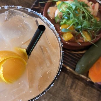 Cha Cha's Latin Kitchen - Margarita and Shrimp Ceviche - Bars Near Me - Brea, California