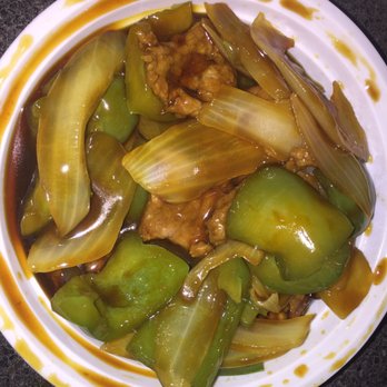 Top's China - Pepper steak w/ onions (small)- $5.95. Lots of veggies! - Chinese Near Me - New Kent, Virginia Top's China - Pepper steak w/ onions (small)- $5.95. Lots of veggies! - Chinese Near Me - New Kent, Virginia