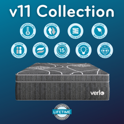 Verlo Mattress of St Charles - The ultimate in luxury, the V11 Collection offers all the advantages of our V9 collection, an innovative design and a 15 year warranty