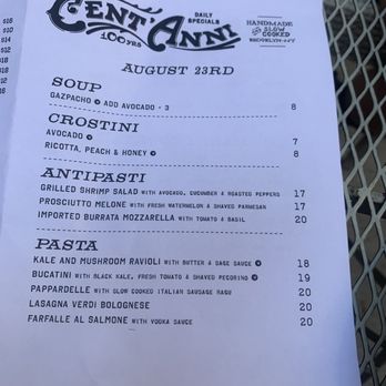 Cent'Anni - Italian Near Me - Brooklyn, New York