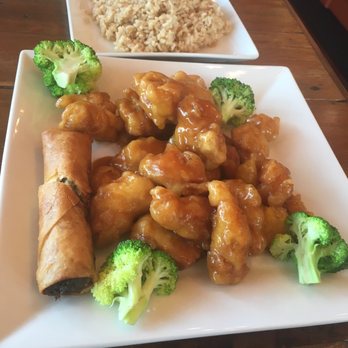 Pho House - Orange chicken w/brown rice - Vietnamese Near Me - Fort Worth, Texas