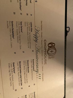 Menu photo 5 801 Chophouse Kansas City, MO Menu photo 5 801 Chophouse Kansas City, MO