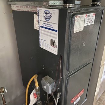 Dean's Service - A risen Heating unit on top of A/C coils for a down flow unit. - Heating & Air Conditioning/HVAC Near Me