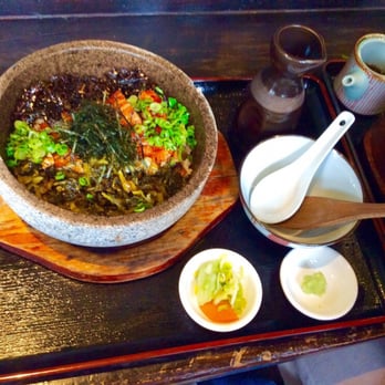 Kingyo - Eel with seaweed and rice in hot stone dish amazing !! - Japanese Near Me - Vancouver, British Columbia Kingyo - Eel with seaweed and rice in hot stone dish amazing !! - Japanese Near Me - Vancouver, British Columbia