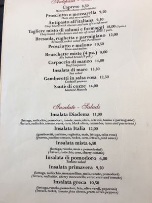 Menu photo 3 Diadema Rome, RM Menu photo 3 Diadema Rome, RM