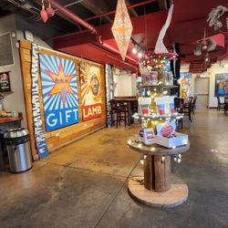Space to relax. Cool art.