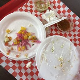 WAS TWO SHRIMP TACOS AND TWO POTATO TACOS LOL WAS TWO SHRIMP TACOS AND TWO POTATO TACOS LOL