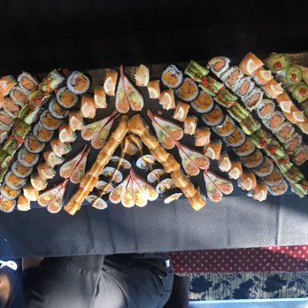 Oma's sushi - a table full of sandwiches - Sushi Bars Near Me - West Hempstead, New York