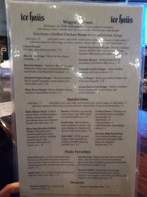 Menu photo 6 Ice Haus Salt Lake City, UT