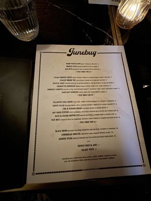 Menu photo 6 Junebug New Orleans, LA