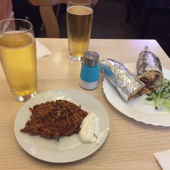 Bei Taki - Doner wrap and fried veggie patty - Kebab Near Me - Munich, BY Bei Taki - Doner wrap and fried veggie patty - Kebab Near Me - Munich, BY