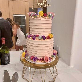 Ivory's Bake Shop - "Disco Garden" medium 2 tiered, fresh berry flavor! Such a hit at our wedding! (Feat me in that white dress soaking up the moment!!) - Custom Cakes Near Me - Los Angeles, California Ivory's Bake Shop - "Disco Garden" medium 2 tiered, fresh berry flavor! Such a hit at our wedding! (Feat me in that white dress soaking up the moment!!) - Custom Cakes Near Me - Los Angeles, California