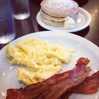 Eggs 'n Things - Eggs, bacon, and coconut shortstack, which is an upgrade from the regular buttermilk shortstack. - Breakfast & Brunch Near Me - Honolulu, Hawaii