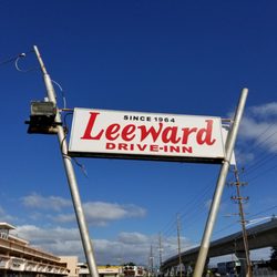 Leeward Drive Inn - Street sign