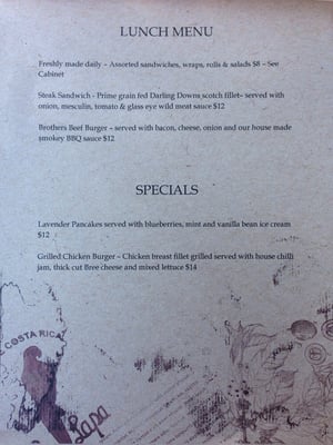 Menu photo 4 Coffee Brothers Mona Vale, NSW