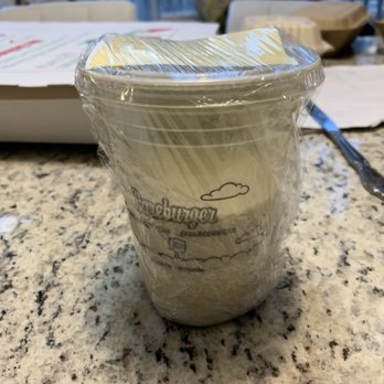 Bareburger - Mt Kisco - Example of half of Shake that was delivered. - Burgers Near Me - Mount Kisco, New York