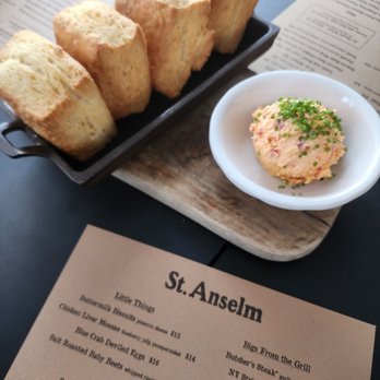 St. Anselm - Buttermilk biscuits sith pimento cheese - Steakhouses Near Me - Washington, DC, District of Columbia