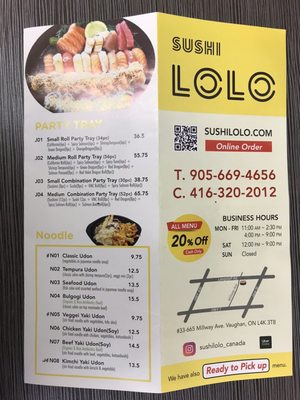Menu photo 2 Sushi Lolo Concord, ON Menu photo 2 Sushi Lolo Concord, ON
