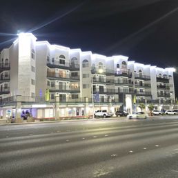 The light up the front of the apartments!! Amazing. Love the new look!