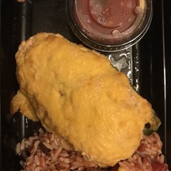 Burrito Stuffed Poblano Pepper
