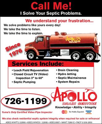 Apollo Drain & Septic Service Logo