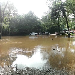 Bearcat's G & L Getaway & Campground - Damn was opened, campground completely flooded. They refused to answer wether or not the float was cancelled.