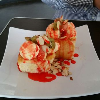 Babble - Mini toast box with kiwi, strawberries, almond and strawberry drizzle toppings. - Coffee & Tea Near Me - Oklahoma City, Oklahoma Babble - Mini toast box with kiwi, strawberries, almond and strawberry drizzle toppings. - Coffee & Tea Near Me - Oklahoma City, Oklahoma