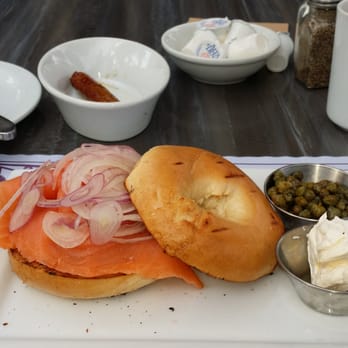 Beach Plum Kitchen - smoked salmon with bagel, onion, capers, cream cheese - New American Near Me - Carlsbad, California Beach Plum Kitchen - smoked salmon with bagel, onion, capers, cream cheese - New American Near Me - Carlsbad, California
