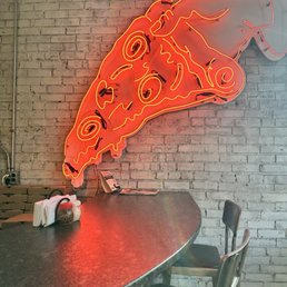 neon pizza @ providence by the slice