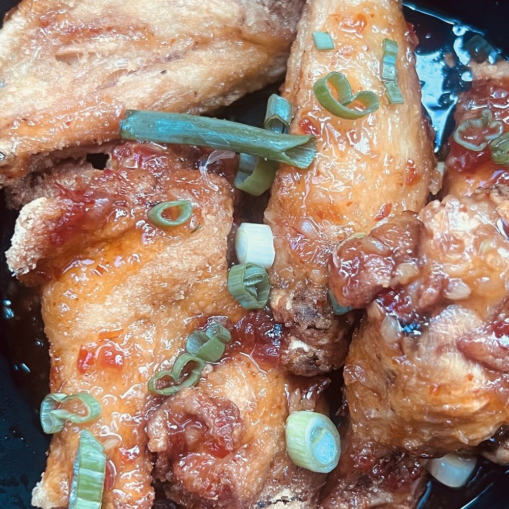 Linjee Thai - Linjee Sweet Chili Wings. They look better than they tasted. Save your $$ - Thai Near Me - Alexandria, Virginia Linjee Thai - Linjee Sweet Chili Wings. They look better than they tasted. Save your $$ - Thai Near Me - Alexandria, Virginia
