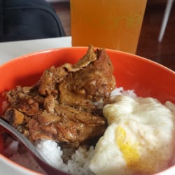 Moonleaf Tea Shop - They serve rice bowl meals now! This one's the chicken adobo. Not bad.