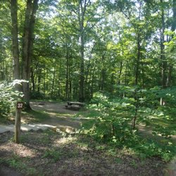 Lake Vesuvius Recreation Area - Stairs leading down to the campsite. this only makes it more secluded :)