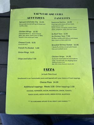 Menu photo 1 Tad's Bar & Grill Loves Park, IL Menu photo 1 Tad's Bar & Grill Loves Park, IL