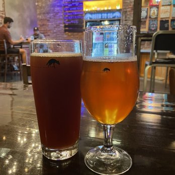 Aardwolf Brewing Company - His and her brews :) Notorious F.I.G. and Strawberry Lemon Cake Sour - Bars Near Me - Jacksonville, Florida