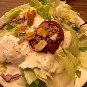 Casa Azteca - Salad with house dressing. It's a creamy, pepper ranch dressing. So good - Mexican Near Me - Milpitas, California