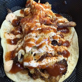 Ribs Against the Machine - Let's taco about it: lol I think they should make it a hard shell. Over all the sauce is a home run. - Barbeque Near Me - Burbank, California