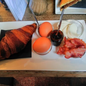 Toastable - Got the croissant, couple hard boiled eggs, some bacon, apple syrup and mozzarella. Very good!! - Breakfast & Brunch Near Me - Amsterdam, New Hampshire