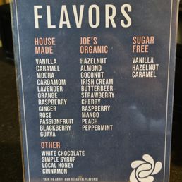 Drink menu Drink menu
