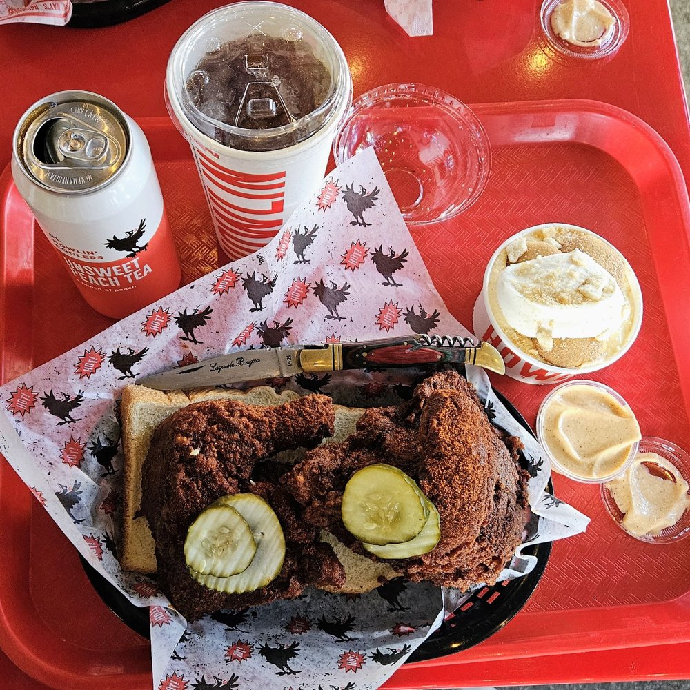 Howlin' Ray's - Half Chicken, Peach Ice Tea, Banana Pudding...Too addictively good. - Southern Near Me - Pasadena, California