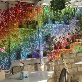 Gabriela's Downtown - Back patio decor - Mexican Near Me - Austin, Texas