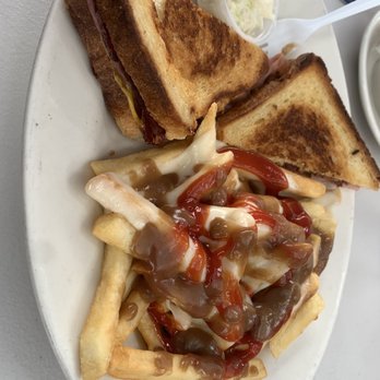 101 Cafe - Grilled ham and cheese with bacon mozzarella fries - Diners Near Me - Ozone Park, New York 101 Cafe - Grilled ham and cheese with bacon mozzarella fries - Diners Near Me - Ozone Park, New York