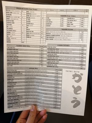 Menu photo 2 Sushi Gato San Diego, CA