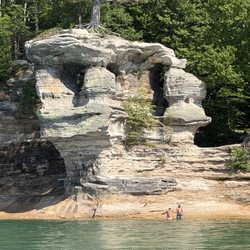 Superior Pontoon Rentals - Pictured Rocks National Lakeshore from the boat
