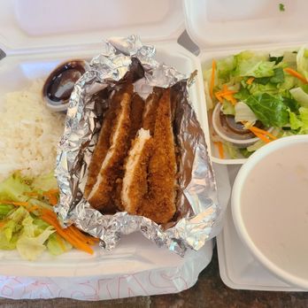 Kai Sushi & Dining - Chicken katsu Bento box with side salad or miso soup option - Sushi Bars Near Me - Santa Fe, New Mexico Kai Sushi & Dining - Chicken katsu Bento box with side salad or miso soup option - Sushi Bars Near Me - Santa Fe, New Mexico
